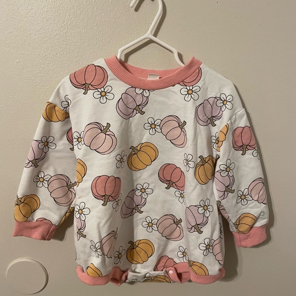 Other - Cute Pumpkin and Daisy Baby Sweater